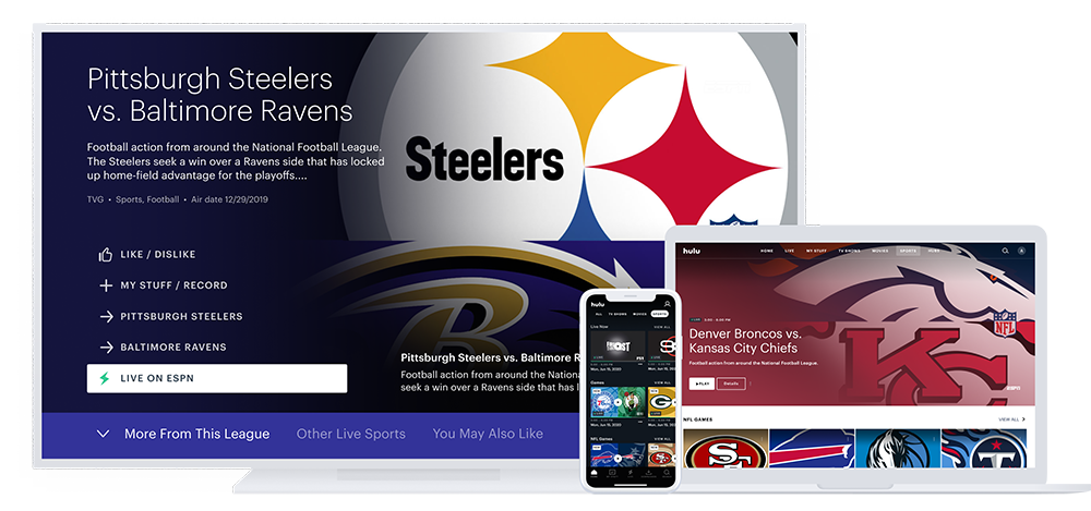 Watch live sports on Hulu